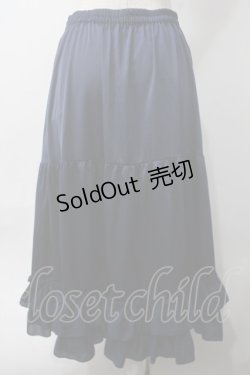画像2: axes femme kawaii / ミディフリルペチスカート M 紺 Y-25-06-06-175-AX-SK-SZ-ZY