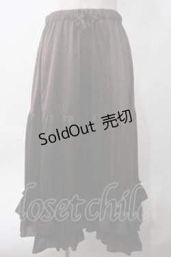 画像1: axes femme kawaii / ミディフリルペチスカート M 茶 Y-25-06-06-176-AX-SK-SZ-ZY