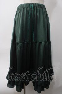 axes femme kawaii / ミディフリルペチスカート M グリーン Y-25-06-06-177-AX-SK-SZ-ZI