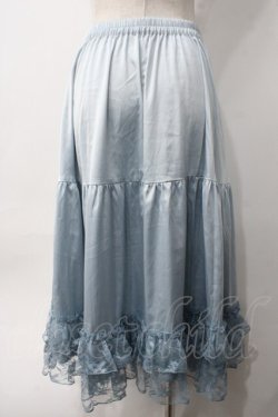 画像2: axes femme kawaii / レースフリルペチスカート M サックス Y-25-06-06-178-AX-SK-SZ-ZY