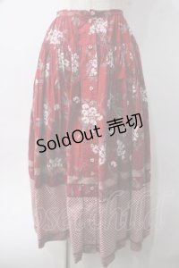 PINK HOUSE / ナズナ&チェックスカート F アカ Y-25-06-06-181-LO-SK-SZ-ZY