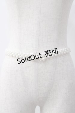 画像2: axes femme POETIQUE / パールゴムベルト  シルバー Y-25-06-06-023-AX-ZA-SZ-ZT486-F007