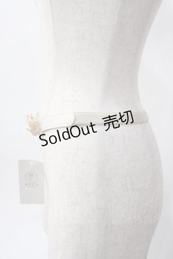 画像3: axes femme / レース風リボン細ゴムベルト  ゴールド Y-25-06-06-024-AX-ZA-SZ-ZT150-F001