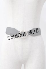 axes femme / サークルパールゴムベルト  黒 Y-25-06-06-025-AX-ZA-SZ-ZT150-F001