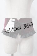 axes femme / レースアップフリルコルセット M ワイン Y-25-06-06-026-AX-ZA-SZ-ZY