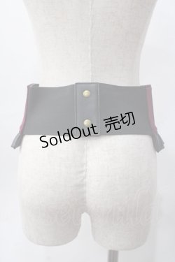 画像2: axes femme / レースアップフリルコルセット M ワイン Y-25-06-06-026-AX-ZA-SZ-ZY