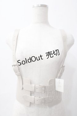 画像1: axes femme POETIQUE / ハーネス太ベルト  生成り Y-25-06-06-027-AX-ZA-SZ-ZY