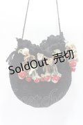 WONDERFUL WORLD / いちごモチーフ付きポシェット  黒 Y-25-06-06-030-LO-BG-SZ-ZY
