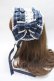 画像2: axes femme kawaii / タータンチェックヘッドドレス  ブルー Y-25-06-06-035-AX-AC-SZ-ZY (2)