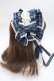 画像3: axes femme kawaii / タータンチェックヘッドドレス  ブルー Y-25-06-06-035-AX-AC-SZ-ZY (3)