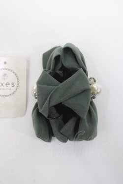 画像2: axes femme / スウェードリボンバンス  グリーン Y-25-06-06-004-AX-AC-SZ-ZY