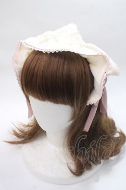 画像1: axes femme kawaii / ドットチュールフリルカチューシャ  ピンク Y-25-06-06-037-AX-AC-SZ-ZY