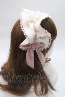 画像3: axes femme kawaii / ドットチュールフリルカチューシャ  ピンク Y-25-06-06-037-AX-AC-SZ-ZY