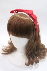 画像1: axes femme Kawaii / レースリボンカチューシャ  アカ Y-25-06-06-038-AX-AC-SZ-ZH (1)