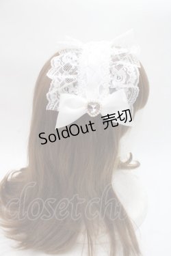 画像3: Princess Melody / ヘッドドレス(クリップ付き)  白 Y-25-06-09-032-EL-AC-AS-ZY