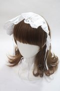 Angelic Pretty / Romantic Laceヘッドドレス  白 Y-25-06-09-033-AP-AC-SZ-ZY