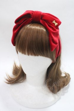 画像1: Angelic Pretty / Lady Ribbonヘアバンド  赤 Y-25-06-09-035-AP-AC-SZ-ZY