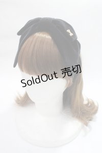 Angelic Pretty / Lady Ribbonヘアバンド  黒 Y-25-06-09-036-AP-AC-SZ-ZY