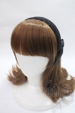画像1: ｍ petit by misako / カチューシャ  中黒 Y-25-06-09-037-LO-AC-SZ-ZY