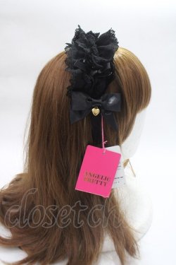 画像3: Angelic Pretty / Teatimeフリルカチューシャ  黒 Y-25-06-09-038-AP-AC-SZ-ZY