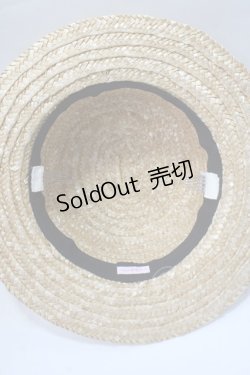 画像5: Angelic Pretty / リボンパールストローHat  白 Y-25-06-09-039-AP-AC-SZ-ZTK011