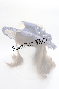 Angelic Pretty / Fancy RibbonストローHAT  紺 Y-25-06-09-040-AP-AC-SZ-ZT-K011