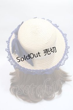 画像3: Angelic Pretty / Fancy RibbonストローHAT  紺 Y-25-06-09-040-AP-AC-SZ-ZT-K011