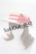 Angelic Pretty / LovelyマーガレットストローHat  アカ Y-25-06-09-041-AP-AC-SZ-ZT-K011