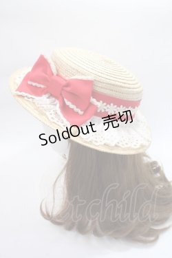 画像2: Angelic Pretty / LovelyマーガレットストローHat  アカ Y-25-06-09-041-AP-AC-SZ-ZT-K011