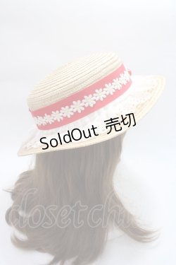 画像4: Angelic Pretty / LovelyマーガレットストローHat  アカ Y-25-06-09-041-AP-AC-SZ-ZT-K011