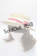 Angelic Pretty / トリコロールリボンストローHat   Y-25-06-09-042-AP-AC-SZ-ZT-K011