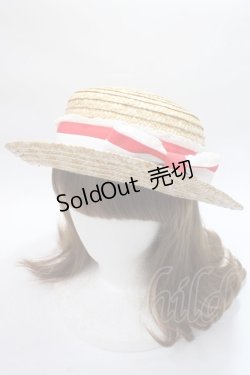 画像1: Angelic Pretty / トリコロールリボンストローHat   Y-25-06-09-042-AP-AC-SZ-ZT-K011