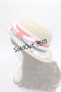 画像2: Angelic Pretty / トリコロールリボンストローHat   Y-25-06-09-042-AP-AC-SZ-ZT-K011