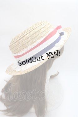 画像4: Angelic Pretty / トリコロールリボンストローHat   Y-25-06-09-042-AP-AC-SZ-ZT-K011