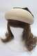 画像2: axes femme POETIQUE / パール付リボン雑材風ベレー帽  ベージュ Y-25-06-09-046-AX-AC-SZ-ZY (2)