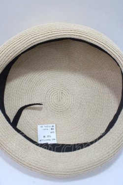 画像4: axes femme POETIQUE / パール付リボン雑材風ベレー帽  ベージュ Y-25-06-09-046-AX-AC-SZ-ZY