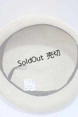 画像4: axes femme POETIQUE / パール付リボン雑材風ベレー帽  ベージュ Y-25-06-09-046-AX-AC-SZ-ZY