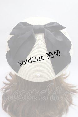 画像1: axes femme kawaii / リボンサマーベレー  黒 Y-25-06-09-052-AX-AC-SZ-ZY