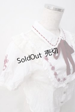 画像4: axes femme POETIQUE / ローズ刺繍ブラウス  白 Y-25-06-09-057-AX-BL-SZ-ZY