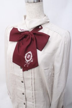 画像3: axes femme / ローズカメオ刺繍リボンブラウス  ベージュ Y-25-06-09-060-AX-BL-SZ-ZY
