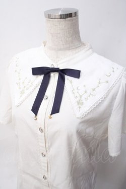 画像3: axes femme POETIQUE / シエルエトワール刺繍襟ブラウス  白 Y-25-06-09-065-AX-BL-SZ-ZY