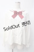 axes femme kawaii / ストロベリーフィールドブラウス  白 Y-25-06-09-067-AX-BL-SZ-ZY