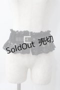 axes femme POETIQUE / レースゴムベルト  黒 Y-25-06-09-010-AX-ZA-SZ-ZY
