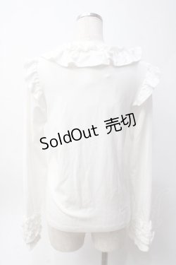 画像2: axes femme kawaii / フリルリボンカットプル  白 Y-25-06-09-072-AX-TO-SZ-ZY