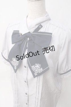 画像3: axes femme / 刺繍リボンセットブラウス  サックス Y-25-06-09-075-AX-BL-SZ-ZY