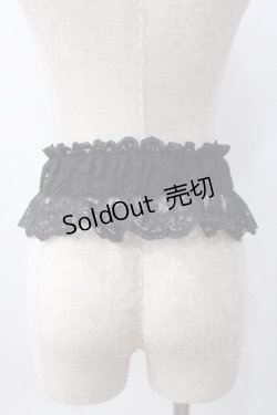 画像2: axes femme POETIQUE / レースゴムベルト  黒 Y-25-06-09-010-AX-ZA-SZ-ZY
