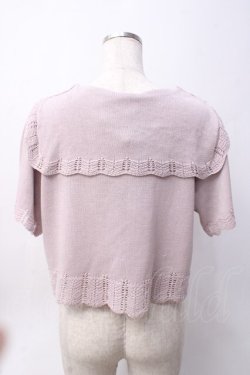 画像2: axes femme POETIQUE / リボンセーラーニットカーディガン  ピンク Y-25-06-09-087-AX-TO-SZ-ZY