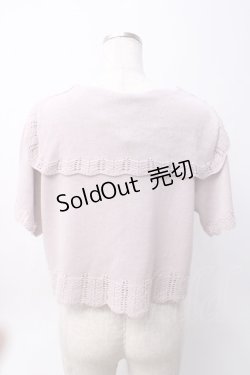 画像2: axes femme POETIQUE / リボンセーラーニットカーディガン  ピンク Y-25-06-09-087-AX-TO-SZ-ZY