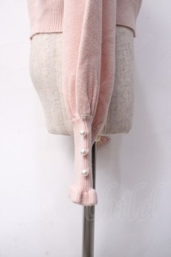 画像3: axes femme / SAKURA刺繍ショートカーディガン  ピンク Y-25-06-09-088-AX-TO-SZ-ZY