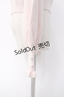 画像3: axes femme / SAKURA刺繍ショートカーディガン  ピンク Y-25-06-09-088-AX-TO-SZ-ZY